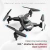 S69 RC Drone With HD Dual Camera & 3 Battery; WIFI FPV Drone 360Â¬âˆž Obstacle Avoidance Headless Mode; RC Foldable Quadcopter Helicopter Drone Gift Toys