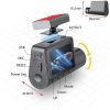 Car Recorder 2K Dual Dash Cam with Build-in GPS WiFi Front & Rear 140Â¬âˆžrecording