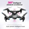 S69 RC Drone With HD Dual Camera & 3 Battery; WIFI FPV Drone 360Â¬âˆž Obstacle Avoidance Headless Mode; RC Foldable Quadcopter Helicopter Drone Gift Toys