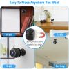 Mini Wireless Camera Wifi IR Night Vision HD 1080p Home Security Camera for Home Indoor Office Baby Pet 32GB Card Included