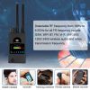 G528B Radio Detector; Multi-Functional Full-Range RF Wireless Signal Radio Detector 1MHz-8GHz Range Adjustable Sensitivity