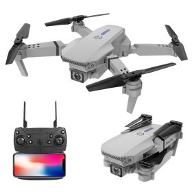 Foldable Air Drone FPV Live Video RC Quadcopter For UAV Beginner Custom Route; One Key Backward (Color: Gray)