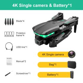 2022 KK3 Pro Mini Drone 4K Profession HD Dual Camera With WIFI FPV Obstacle Avoidance Remote Quadcopter Foldable Rc Drone Toys (Color: Single Camera 1 B, Bundle: 4K)